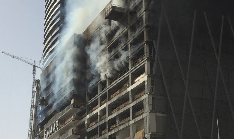 Пожар на кули у изградњи у Кувајту