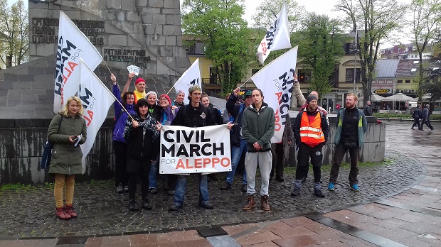 Учесници марша солидарности од Берлина до Алепа прошли кроз Краљево
