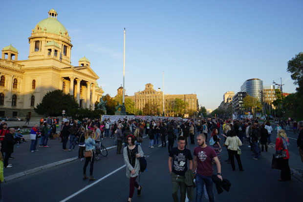 Настављени протести у Београду