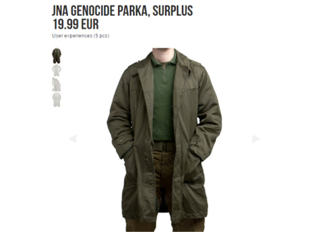 ЈНА геноцидне јакне хит на интернету