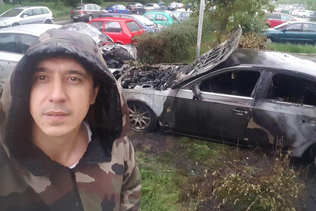 Изгорео ауто Марка Булата