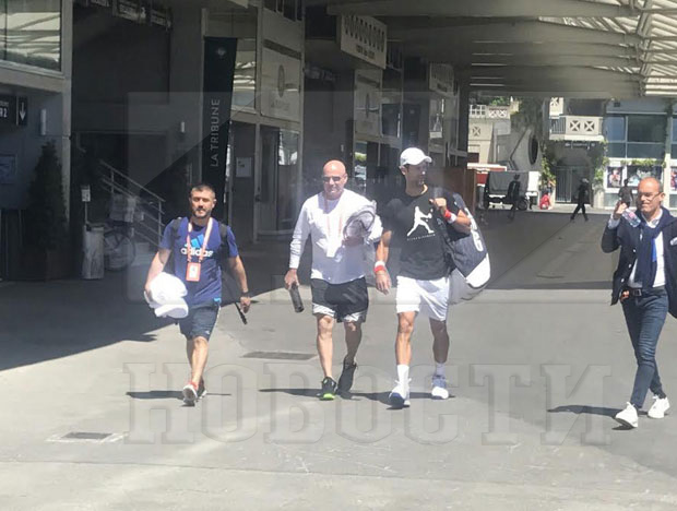 ФОТО: Први тренинг Ђоковића и Агасија