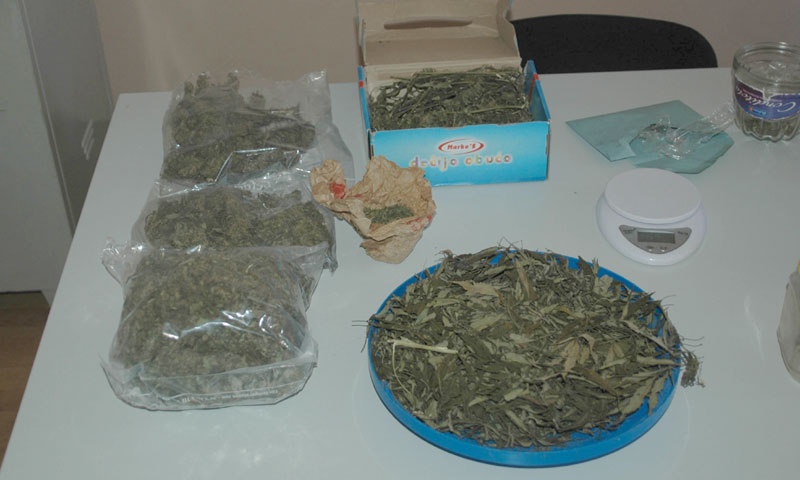 Градишка: Заплењено 1,3 килограма марихуане