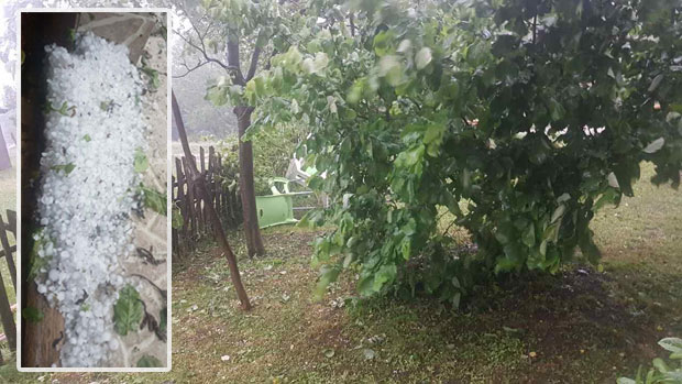 Гром запалио две куће код Пријепоља, град уништио малињаке, западна Србија била без струје (ФОТО / ВИДЕО)