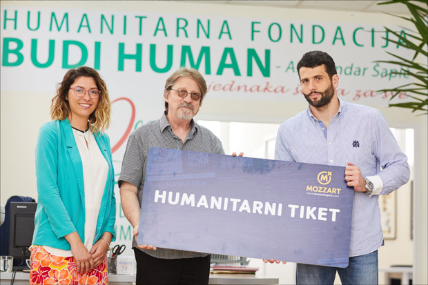 Mozzart подржао Хуманитарну фондацију „Буди хуман – Александар Шапић“