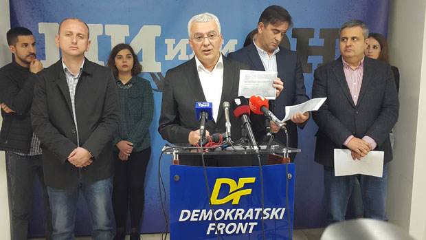 Демократски фронт предлаже нове протесте у Црној Гори