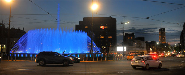 Музичка фонтана на Славији радиће током лета до поноћи