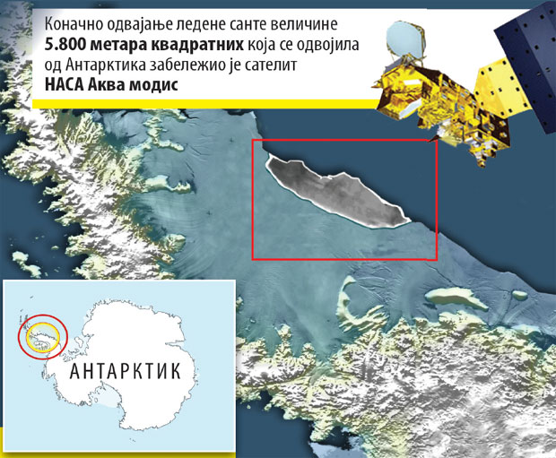 Антарктик заувек променио изглед