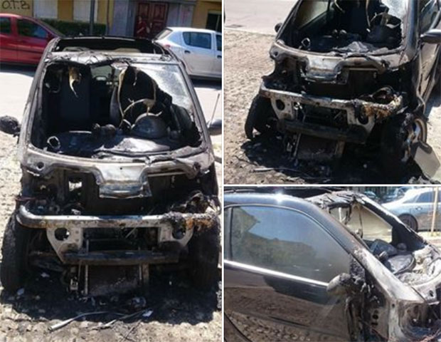 Запаљен аутомобил бившег председника Адвокатске коморе Војводине (ФОТО)