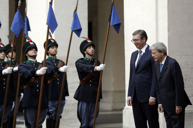 Матерела: Србија што пре у ЕУ; Вучић: Бићемо објективнији о КиМ