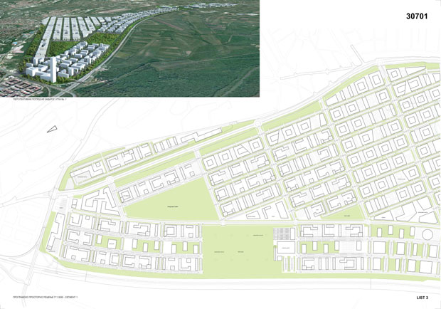 У плану и стадион на Макишком пољу