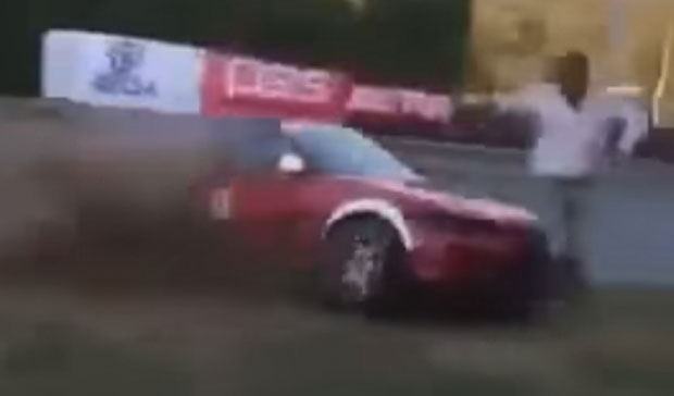 ЈЕЗИВА СЦЕНА У СКОПЉУ: Српски возач излетео са стазе и згазио директора трке (ВИДЕО)