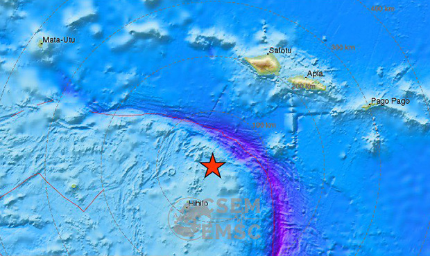 Снажан земљотрес од 6,9 степени рихтера погодио Самоу