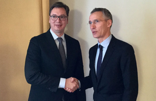 Вучић у среду са Столтенбергом 