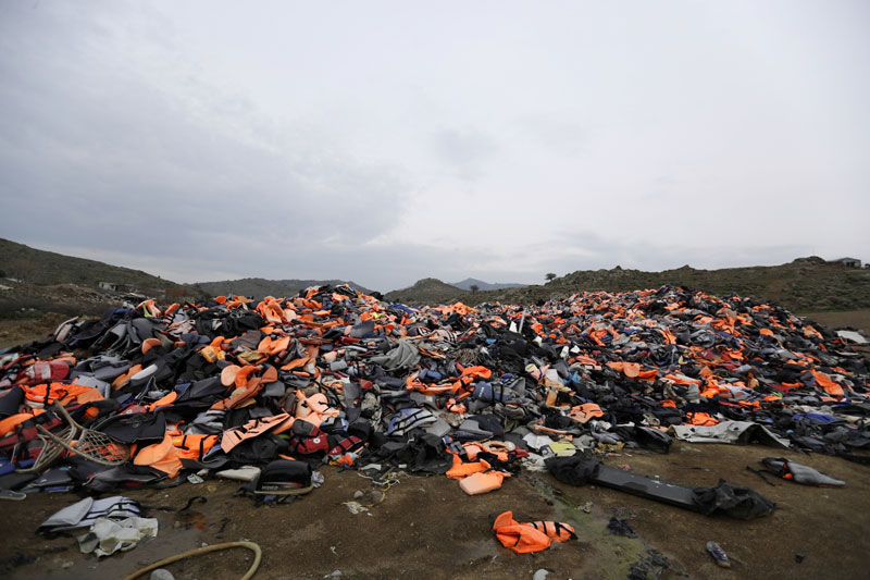 Протести на Лезбосу против ширења мигрантских кампова