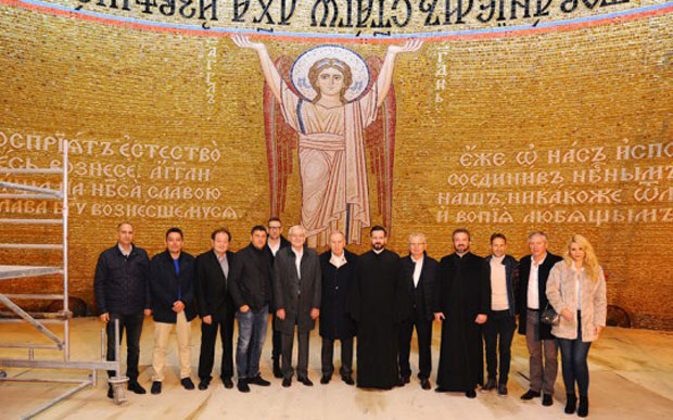 Делегација Звезде посетила Храм Светог Саве