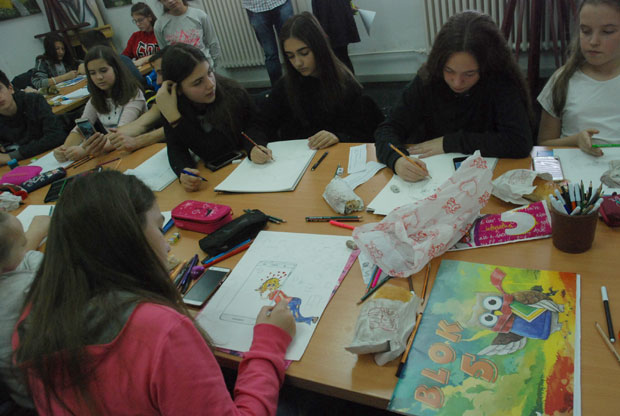 Мали Крушевљани цртају стрипове