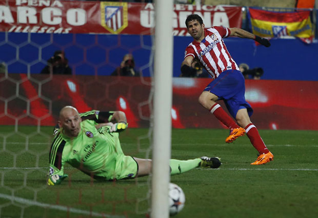 Атлетико убедљив, Коста дебитовао голом