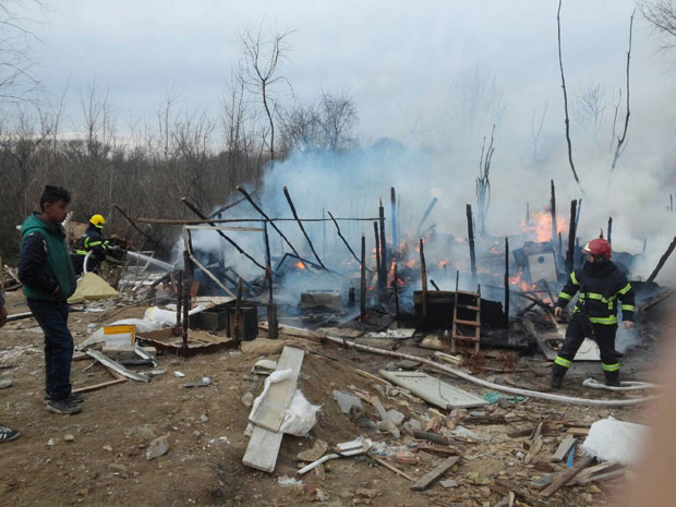 ПОЖАР НА ЧУКАРИЧКОЈ ПАДИНИ: Повређена једна особа (FOTO)