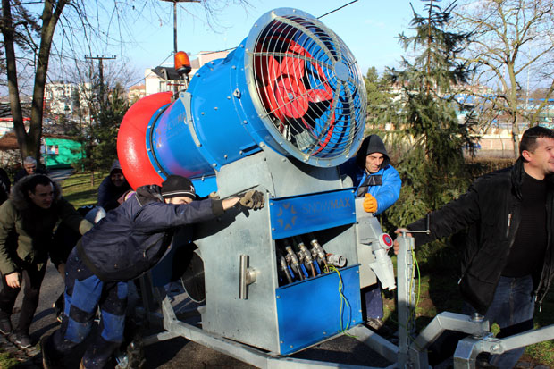 У Јагодини стартује систем за производњу вештачког снега