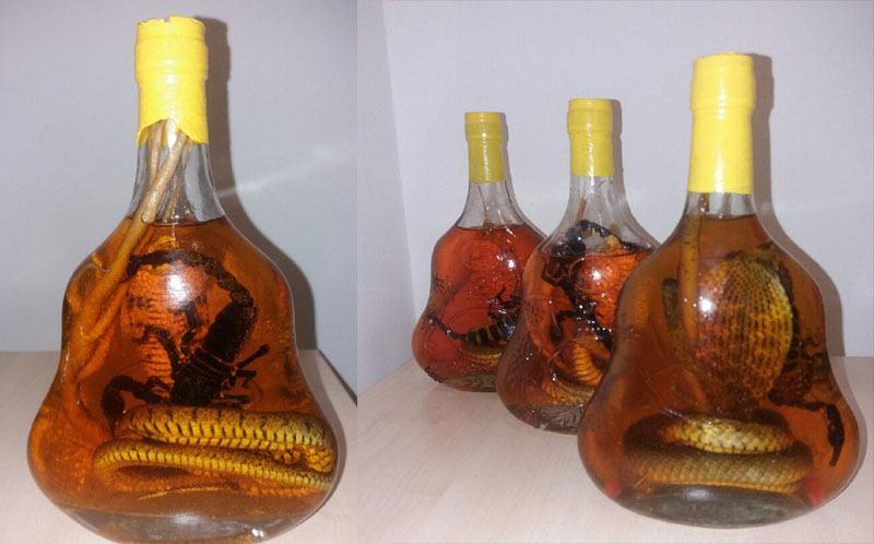 Спречено кријумчарење четири флаше напитка са змијом и шкорпијом