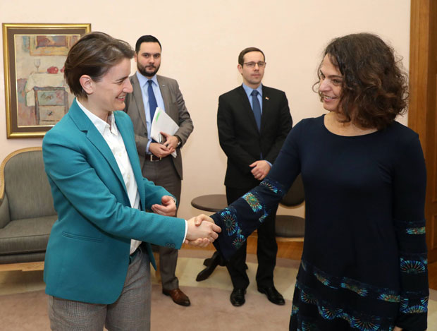 Брнабић: Сталан напредак односа Србије и Израела