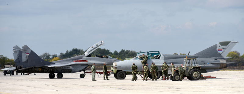 Загревање нa миг-21