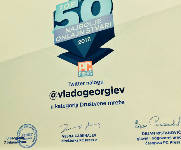 Додељене награде Топ 50, најбољим сајтовима у Србији у избору PC Press-а