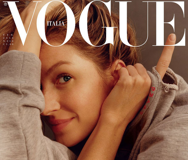 Жизел Бундшен без шминке у Вогу