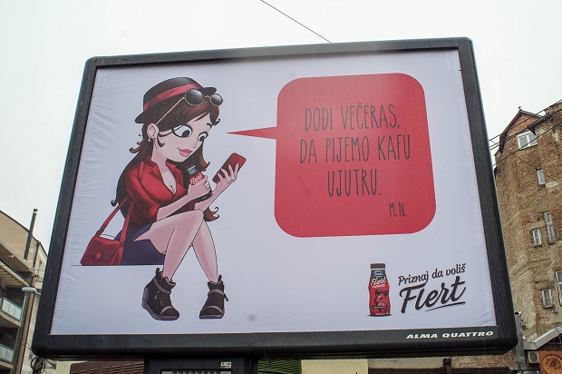 Флерт на билбордима широм Србије
