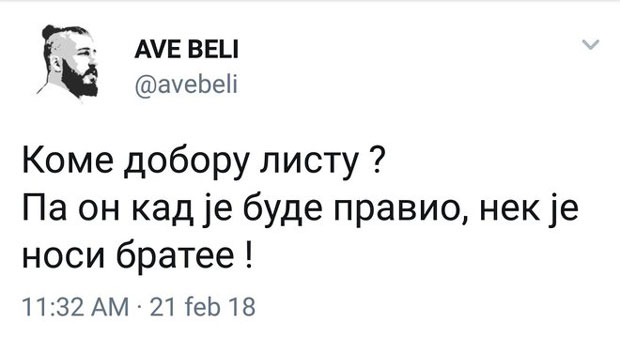 ОГЛАСИО СЕ БЕЛИ! Ево шта је поручио Ђиласу и онима који су му на његов захтев оборили листу!