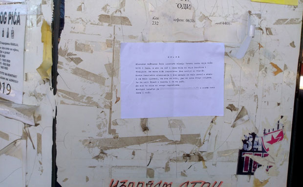 ОГЛАС ЛИЧНЕ ПРИРОДЕ: Девојци нуди смештај, за помоћ у кући и мало љубави