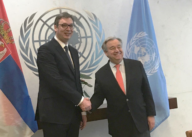 Вучић са Гутерешом о Косову