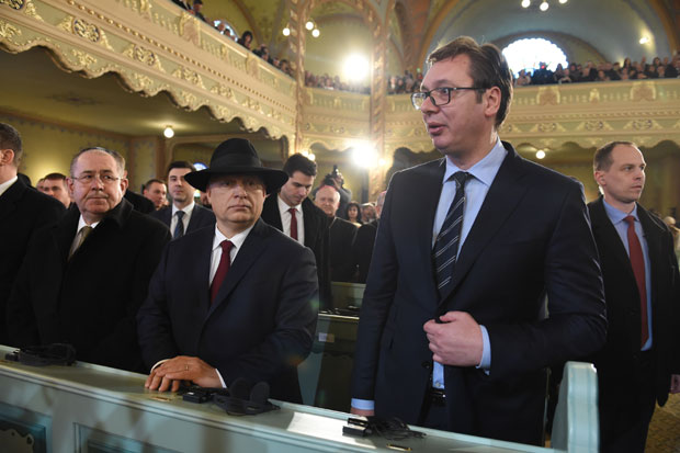 Вучић: Величанствена Синагога за молитву, учење и окупљање; Орбан: Обнова шаље поруку сарадње и толеранције (ФОТО)