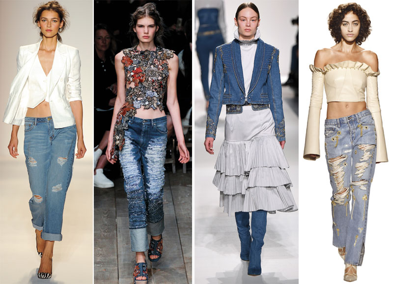 Бисери и вез на џинсу 