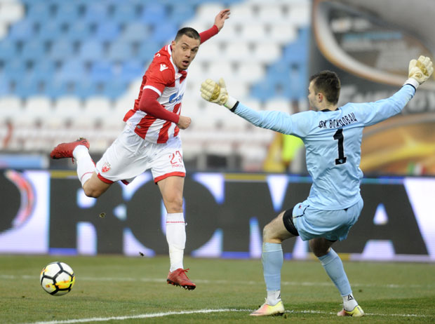 Фудбалер Звезде Милан Родић најбољи играч у марту