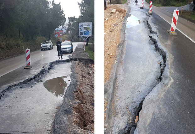 Потпорним зидом санирају клизиште