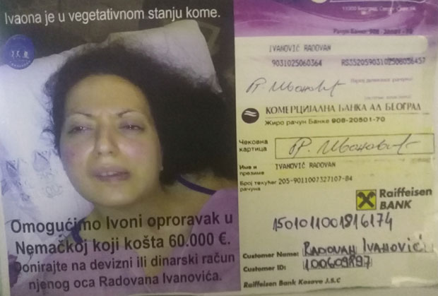 ПОМОЗИТЕ: Ивона у будној коми већ четири године