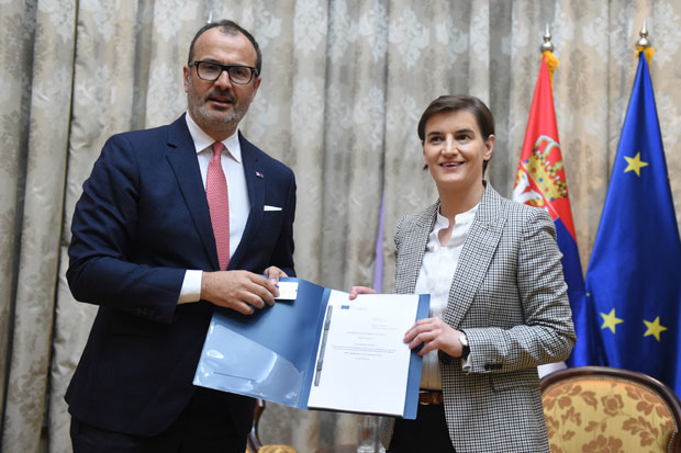 Фабрици предао премијерки извештај ЕК; Србија и Црна Гора највише напредовале ка чланству у ЕУ, Турска назадује
