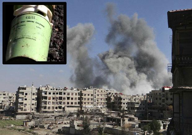 У Источној Гути пронађени хлор из Немачке и димне бомбе из Солсберија