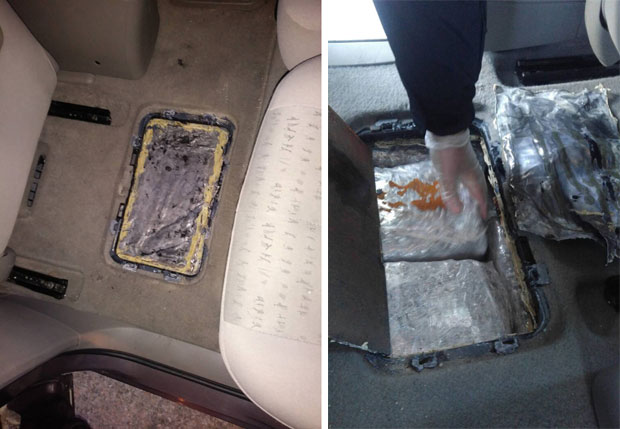 Ухапшен Албанац, заплењено 22 кг марихуане сакривене у поду реноа