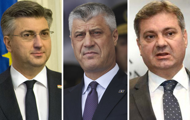 Пленковић се састао са Харадинајем и Звиздићем на Брду код Крања