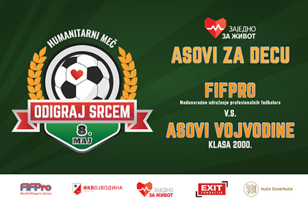 ОДИГРАЈ СРЦЕМ: Асови Војводине играју за децу
