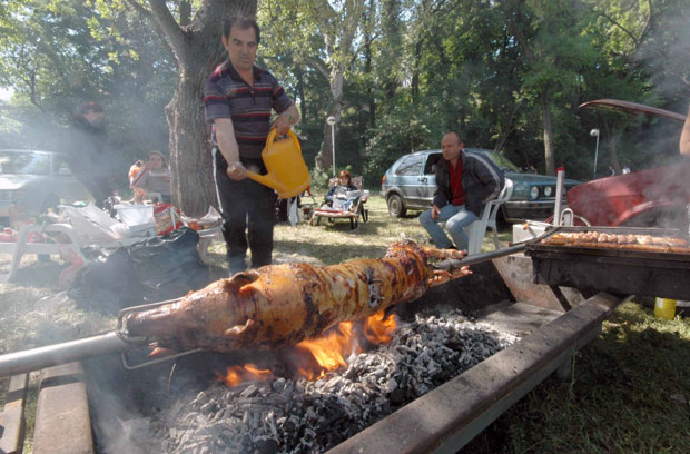 За Први мај само Срби врте прасе