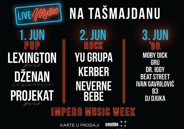 Дочекајте лето певајући хитове на Impero Music Week-у