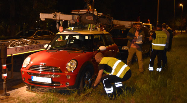 Паук однео возила код Ушћа