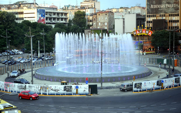 На фонтани на Славији евровизијска песма