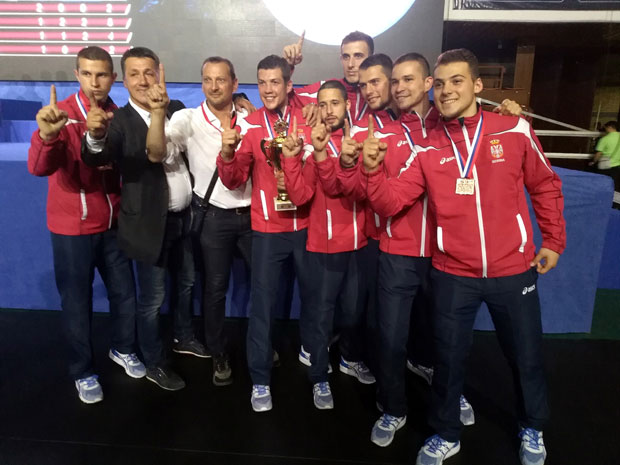 ОРЛОВИ ТРЕЋИ У ЕВРОПИ: Каратисти у борби за медаљу савладали Азербејџан - 3:0