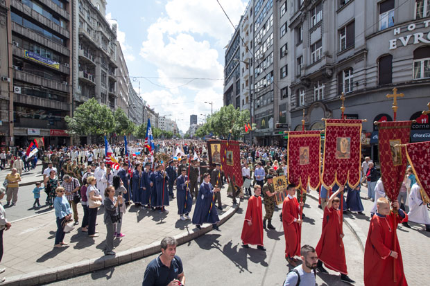 Литургијом и литијом обележена градска слава Спасовдан (ФОТО)