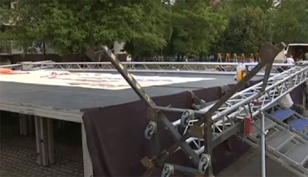 СРУШИЛА СЕ БИНА НА ЕТНО ФЕСТИВАЛУ У ЗРЕЊАНИНУ: Ухапшен власник фирме која је поставила конструкцију 